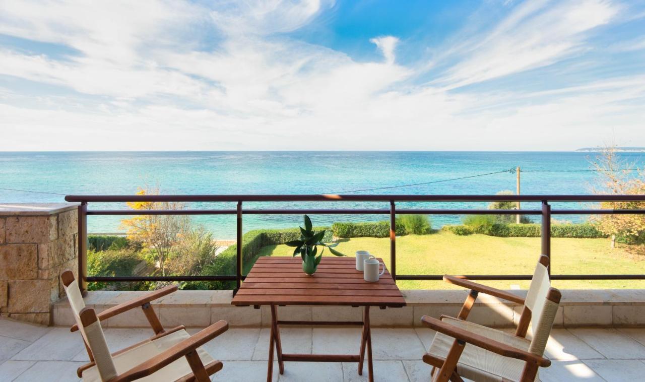 Seagrove, Beachfront Villa In Possidi #Feelslikehome Скала-Фуркас Экстерьер фото